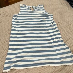 Cute beach/nautical inspired sundress or bathing suit cover-up.